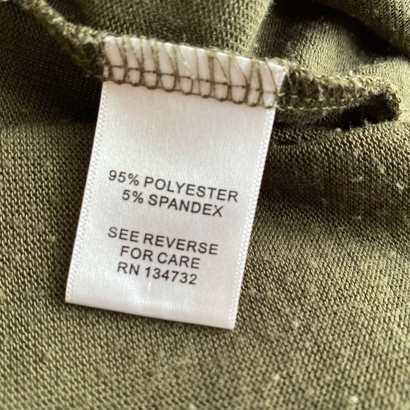 Olive green open cardigan - Picture 4 of 5